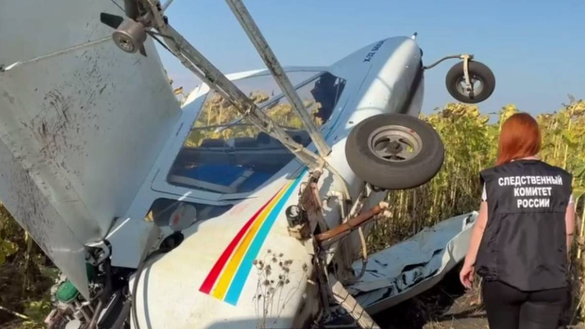 Легкомоторный самолет рухнул после столкновения с ЛЭП в Саратовской области