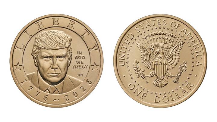 Доллар Трампа, приуроченный к 250-летию независимости страны, выпустили в США