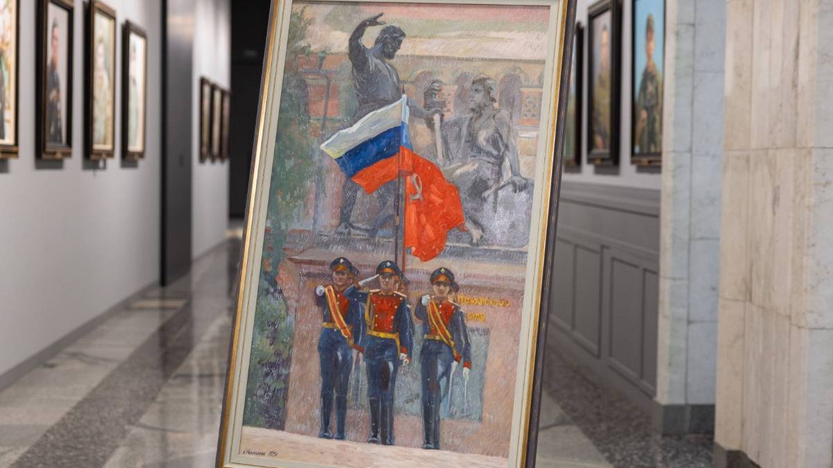 Фонды Музея Победы пополнила картина «Знамя Победы»