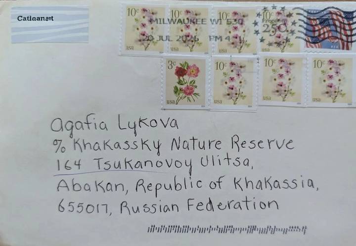 Хакасская отшельница Агафья Лыкова получила письмо из США