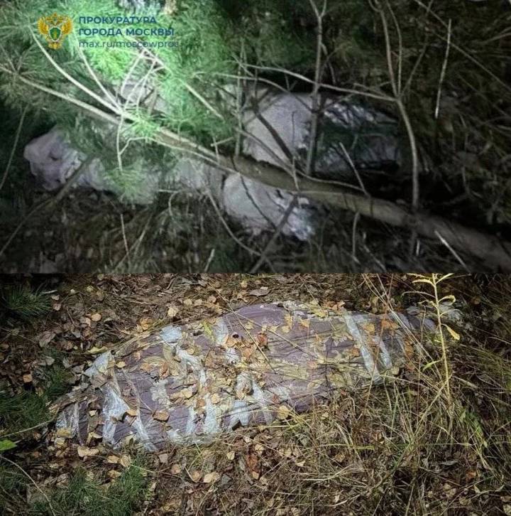 Место, где позднее нашли тело Татьяны Ематовой